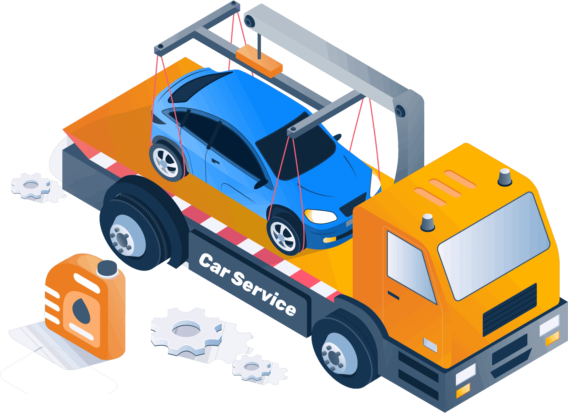 Carro attrezzi con a bordo un veicolo per la rottamazione auto